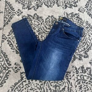 FREEGO Low Rise Skinny Jeans Dark Blue Sz 28